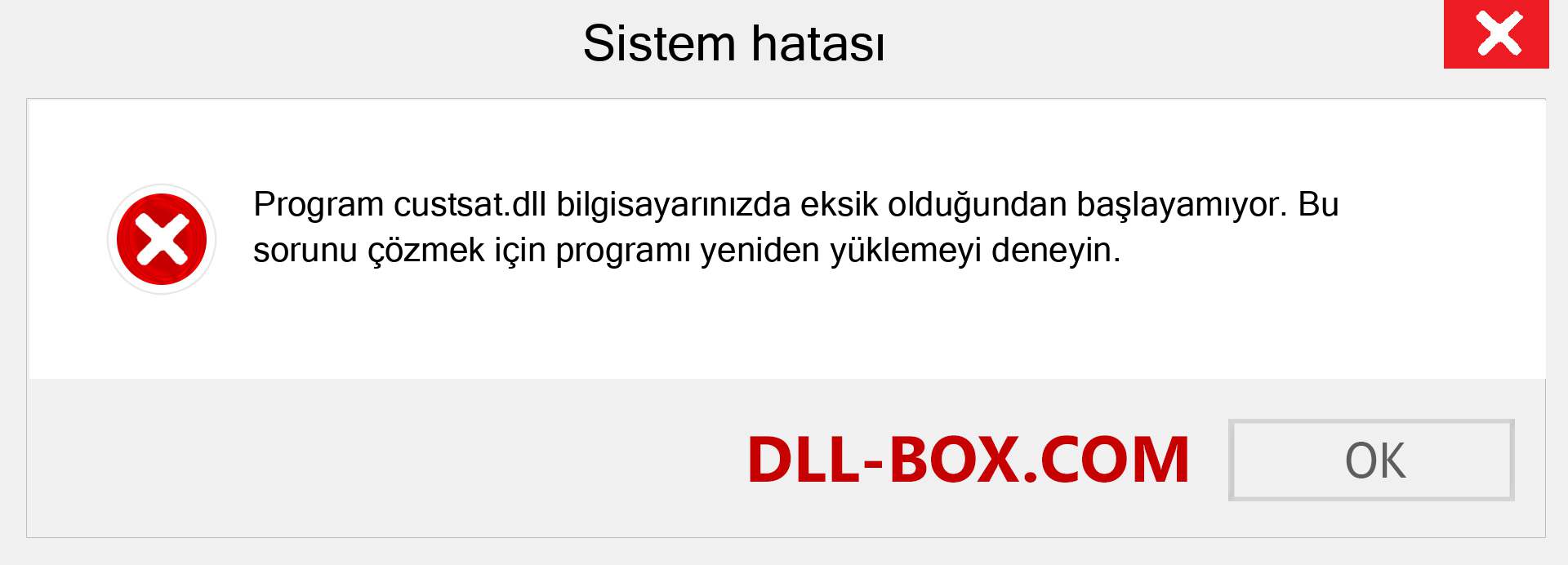 custsat.dll dosyası eksik mi? Windows 7, 8, 10 için İndirin - Windows'ta custsat dll Eksik Hatasını Düzeltin, fotoğraflar, resimler